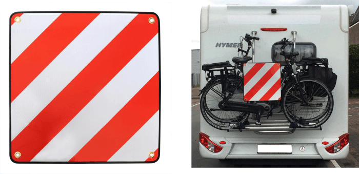 Alu Warntafel f�r Italien